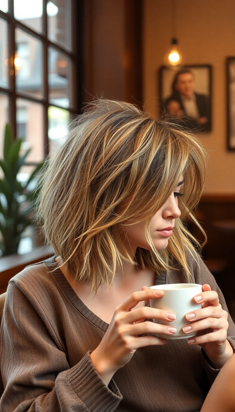 36 Stacked Bob Haircut Ideas That Will Transform Your Look Instantly! - Messy Stacked Bob