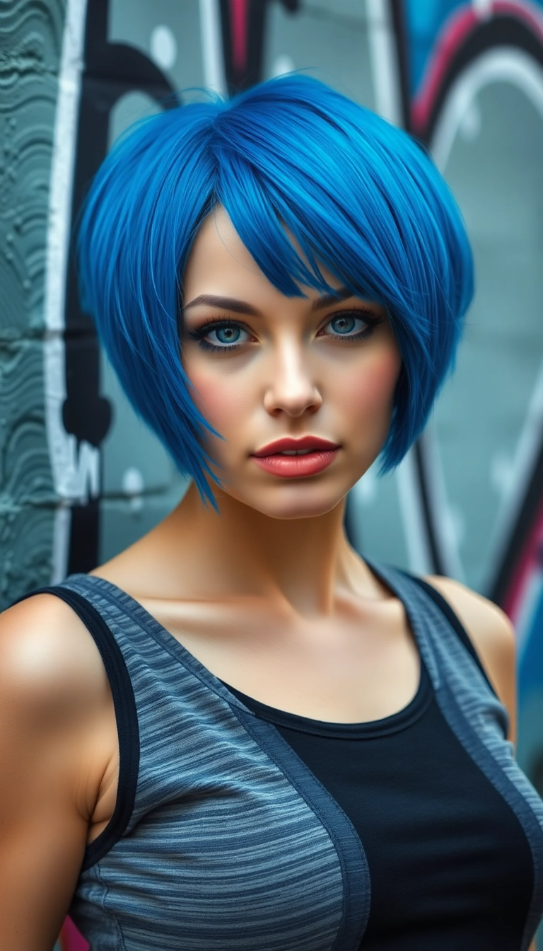 36 Stacked Bob Haircut Ideas That Will Transform Your Look Instantly! - Bold Colored Stacked Bob