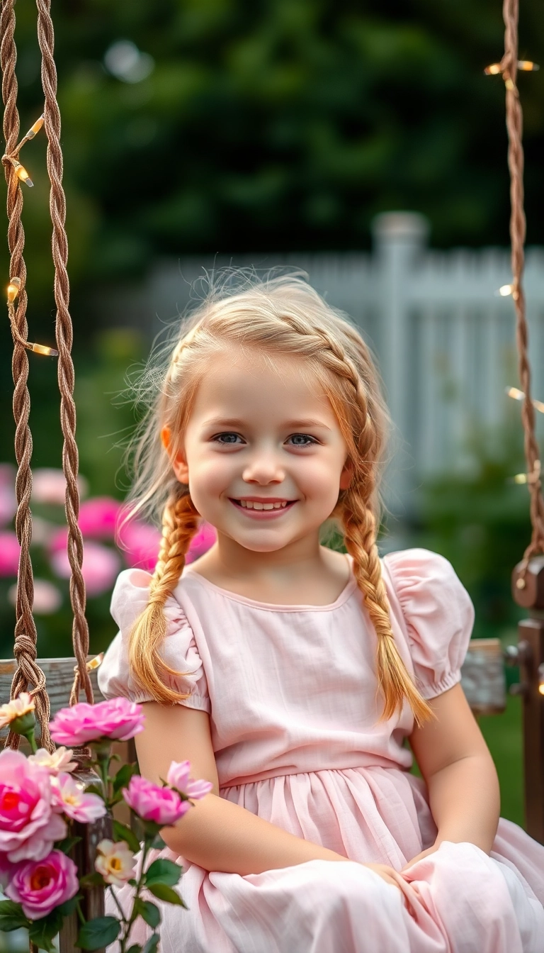 39 Adorable Princess Hairstyles For Kids (You'll Love How Simple They Are!) - The Classic Princess Braid