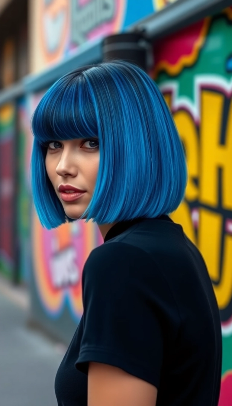 38 Birthday Wig Hairstyles That Will Steal the Show on Your Special Day! - 2. Bold Bob with Bangs