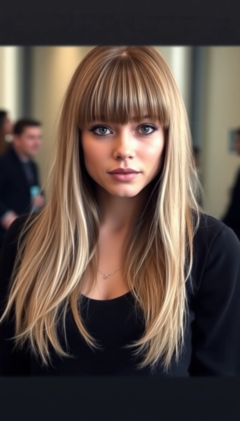 39 Edgy Haircuts Ideas That'll Make You Want to Change Your Look NOW! - 8. Long Layers with Bangs