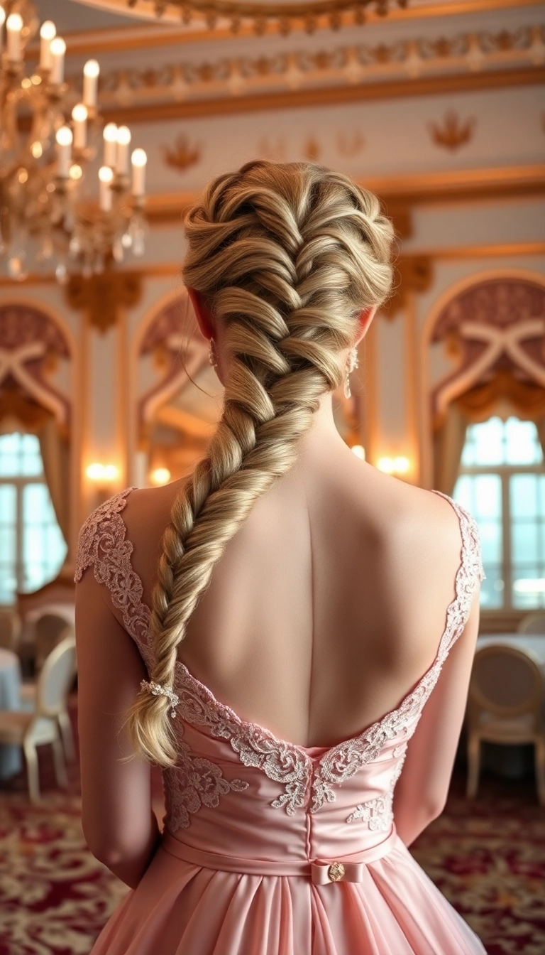 39 Cinderella Hairstyles That Will Make You Feel Like a True Princess! - 29. Intricate Lace Braid