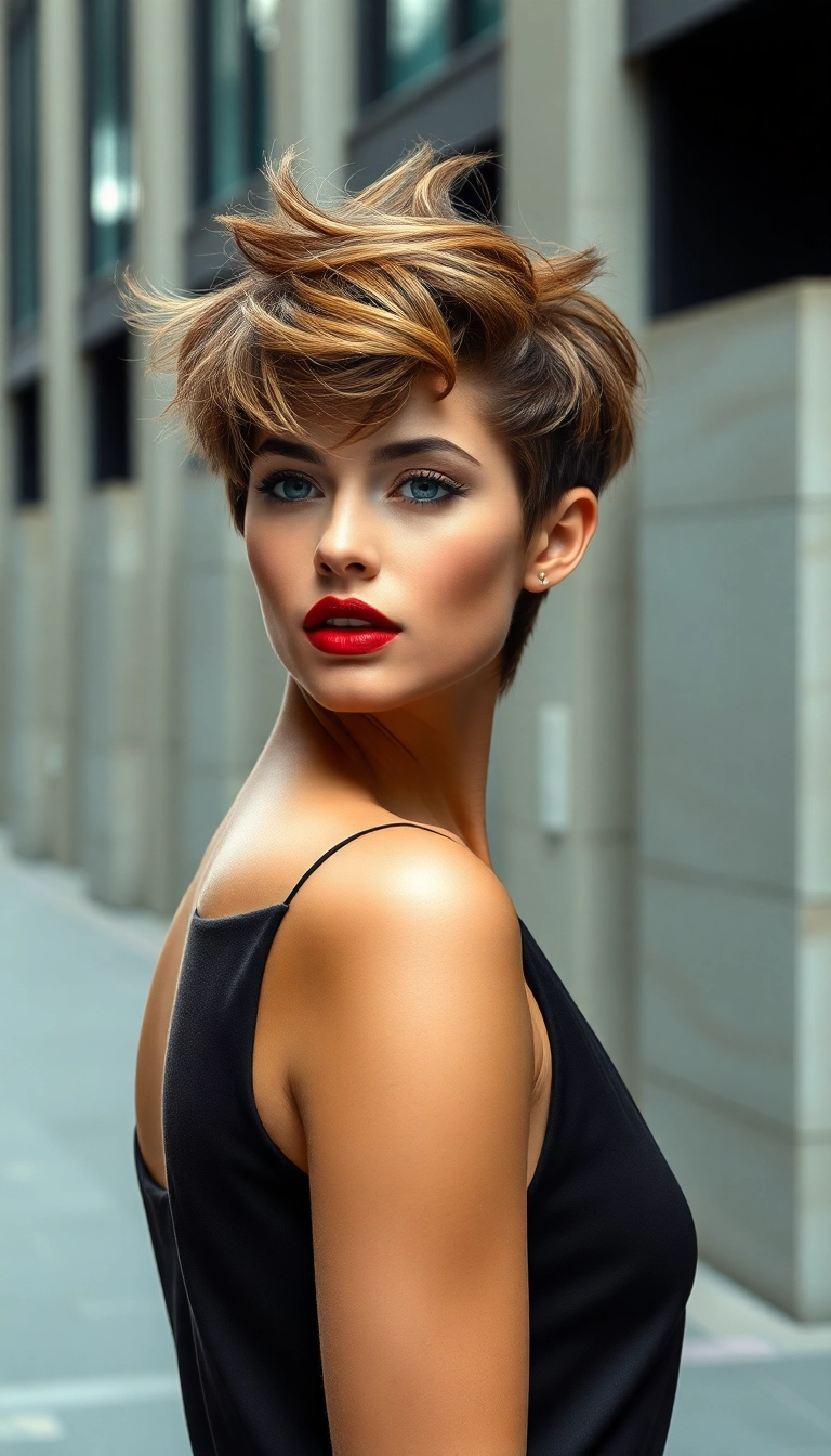 Get Inspired: 34 Trendy Spiky Pixie Haircut Ideas for a Fresh Look! - Longer Spiky Pixie