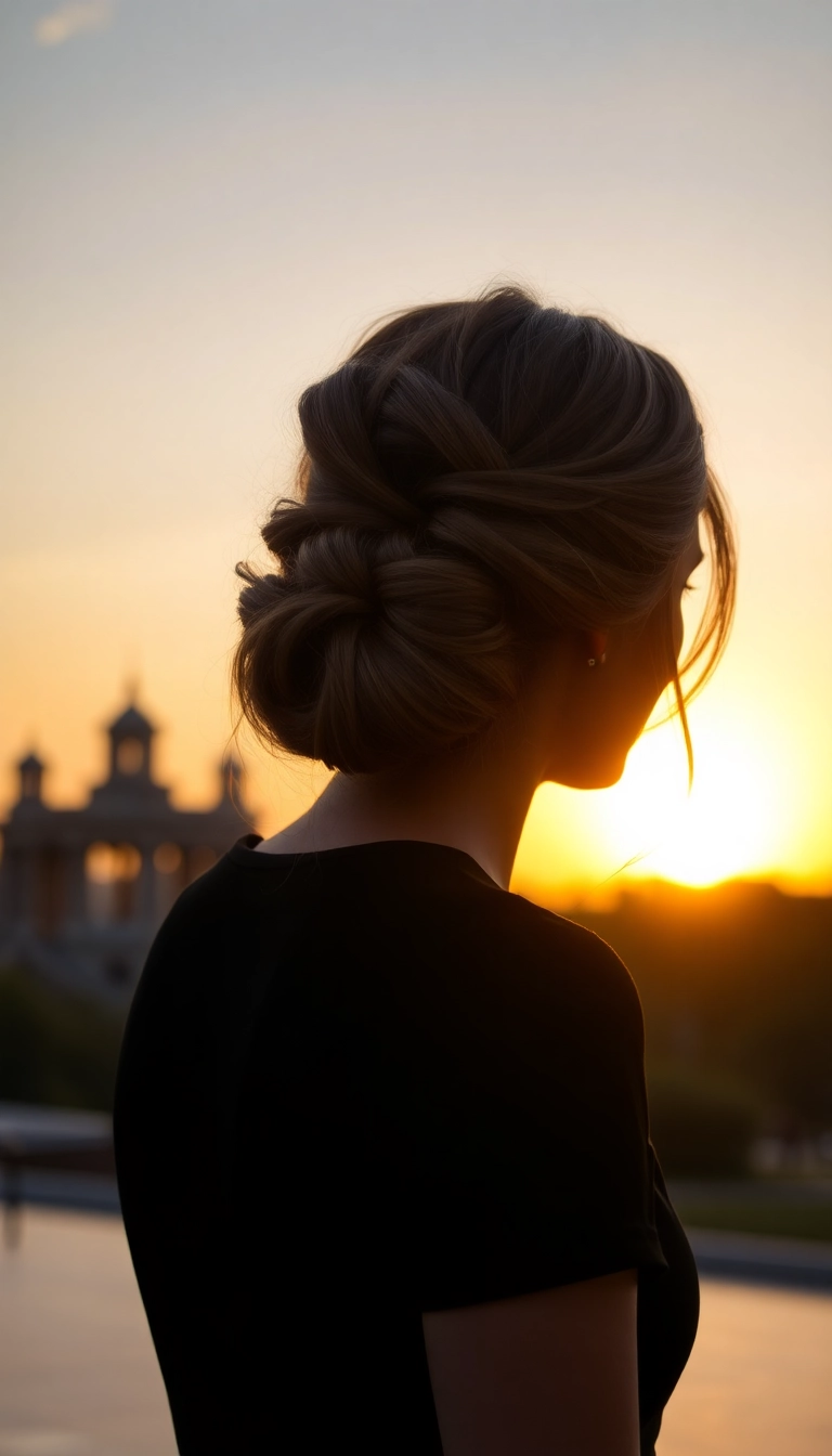 30 Windy Day Hairstyles That'll Keep You Stylish No Matter the Weather! - 13. Knotted Updo