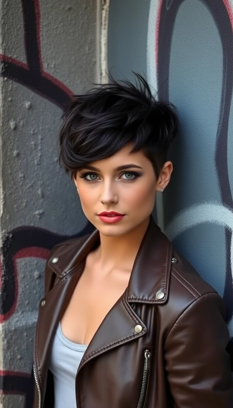 30 Stylish Easy Hairstyles for Greasy Hair That You Need to Try! - 9. Textured Pixie Cut