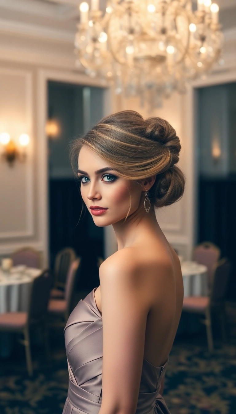 37 Must-Try Formal Hairstyles for Medium Length Hair (You'll Love #22!) - 36. Soft Textured Updo