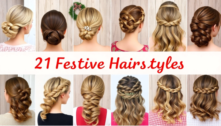 31 Festive Hairstyles to Rock This Christmas (You Won’t Believe #15!)