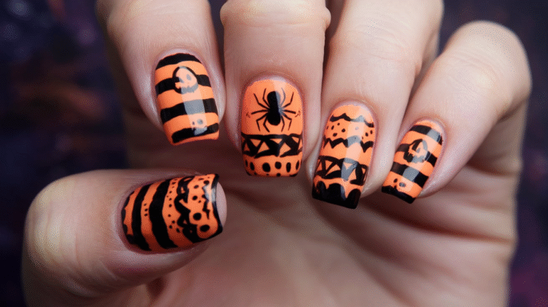 28 Short Halloween Nails
